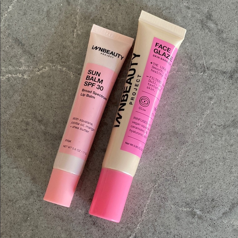 innBeauty pink sun Balm + face glaze